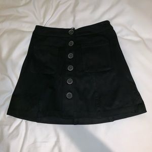 black zara skirt